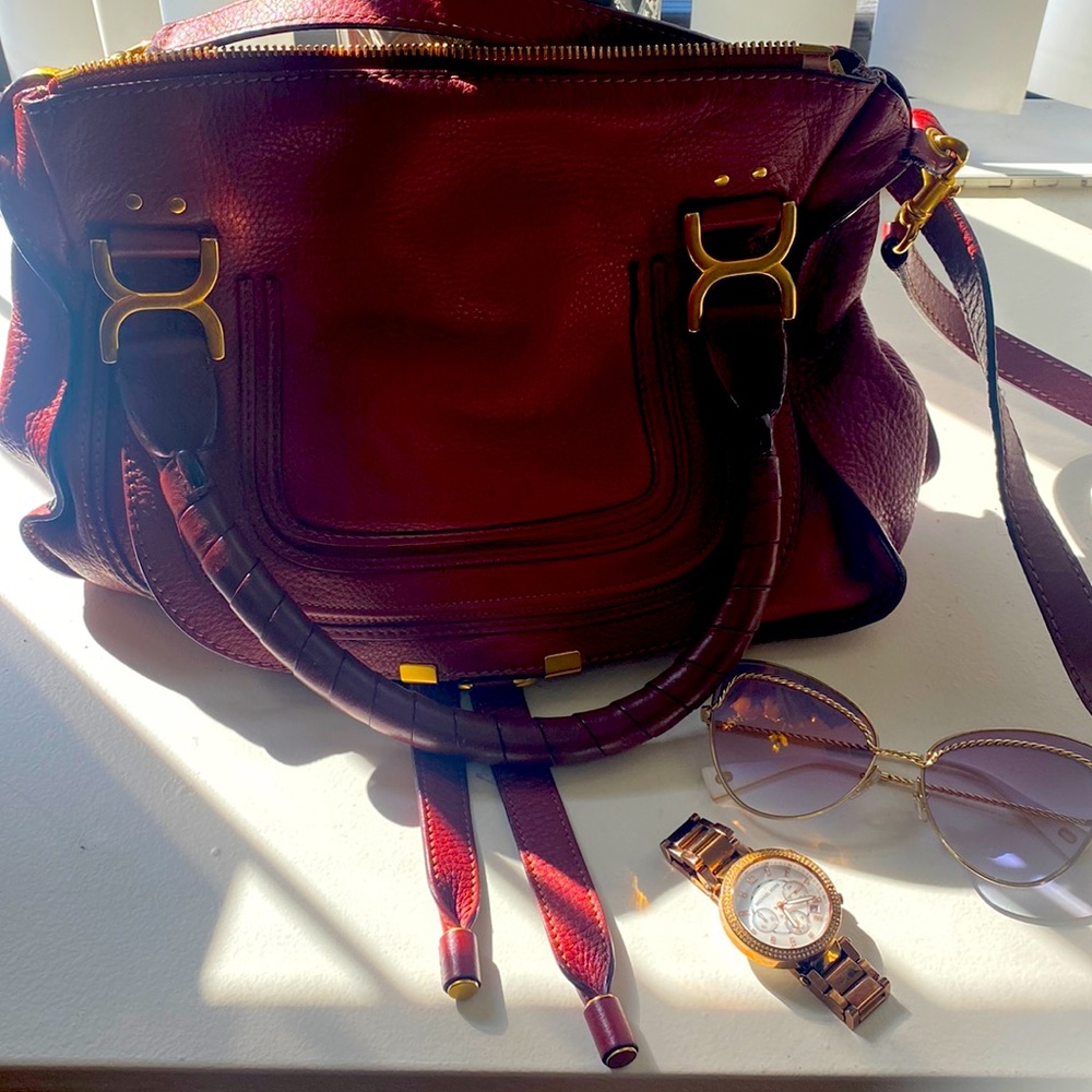 Authentic Chloe Marcie Berry Cupcake crossbody bag